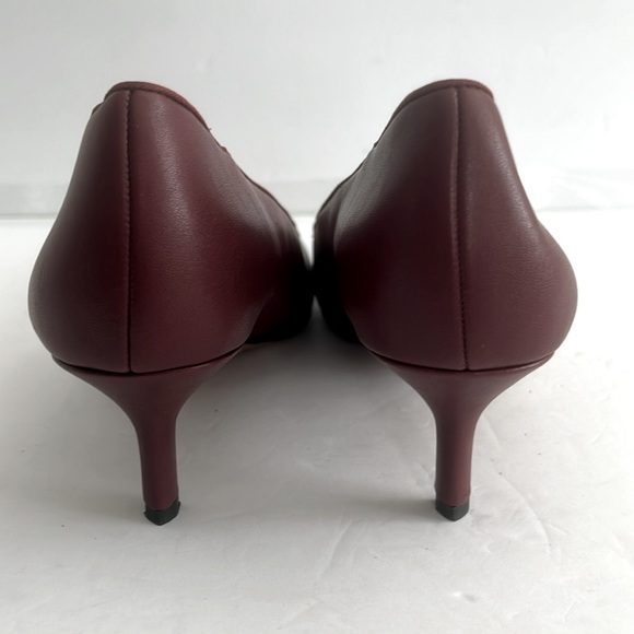 FRANCO SARTO Women's Kim Kitten Heel Dress Pump Shoes Berry Red Size 9.5 NEW - Picture 9 of 10